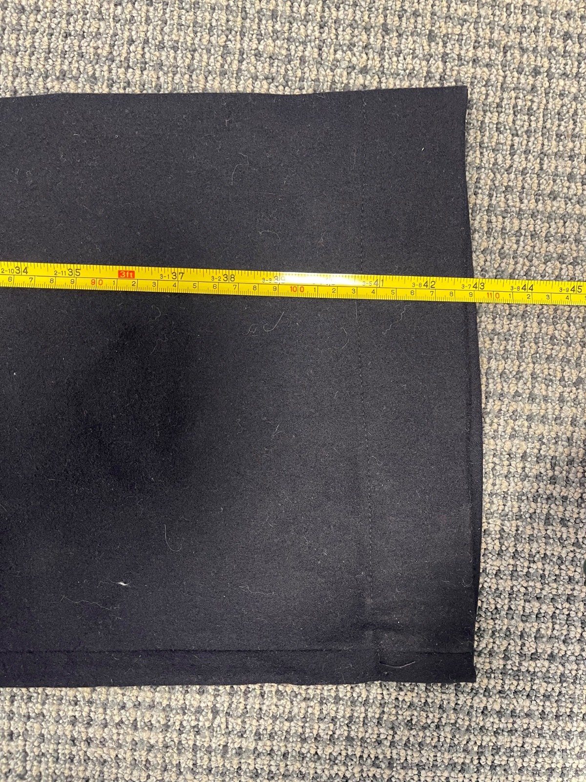 US Navy Sailor 1940s Wool Pants Naval Clothing Factory Trousers Black Buttoned