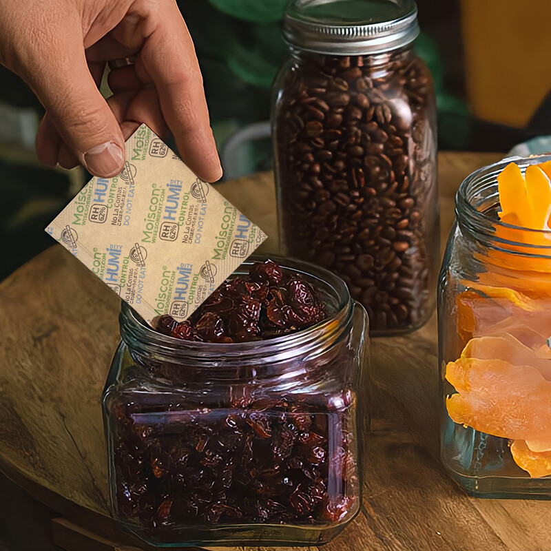 62% RH 8 Gram 2-Way Humidity Control Packs for Storing 1 oz Individually Wrapped