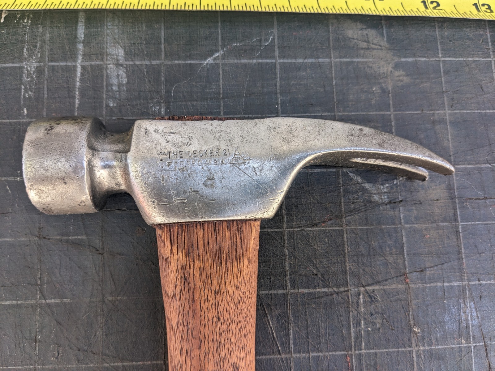 Hart Decker 21 Framing Hammer, Vintage, Waffle Face, Made In USA