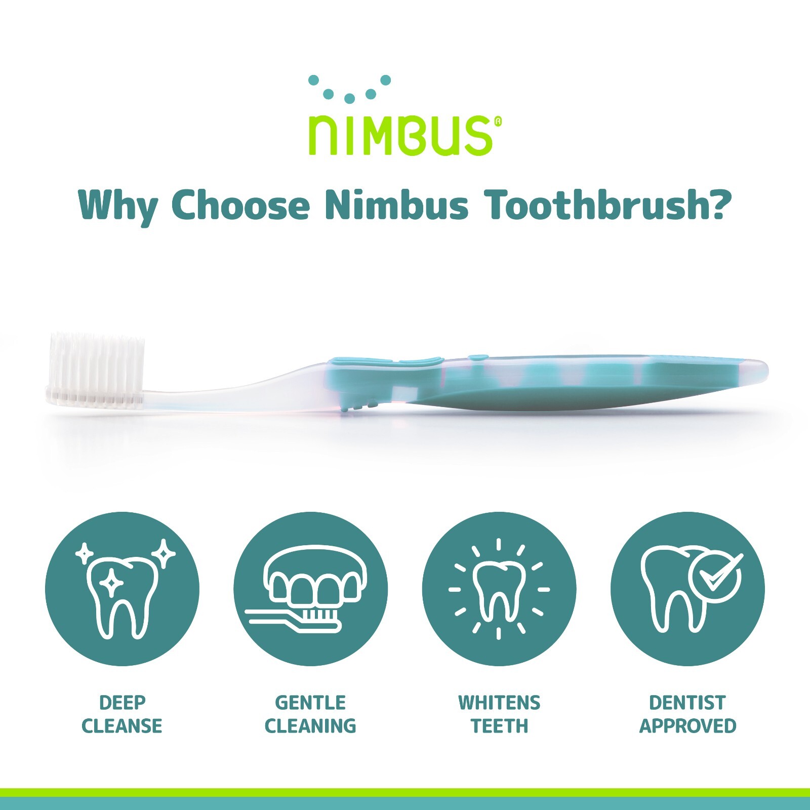 Nimbus Extra Soft Toothbrushes (Compact Size Head) Assorted Colors