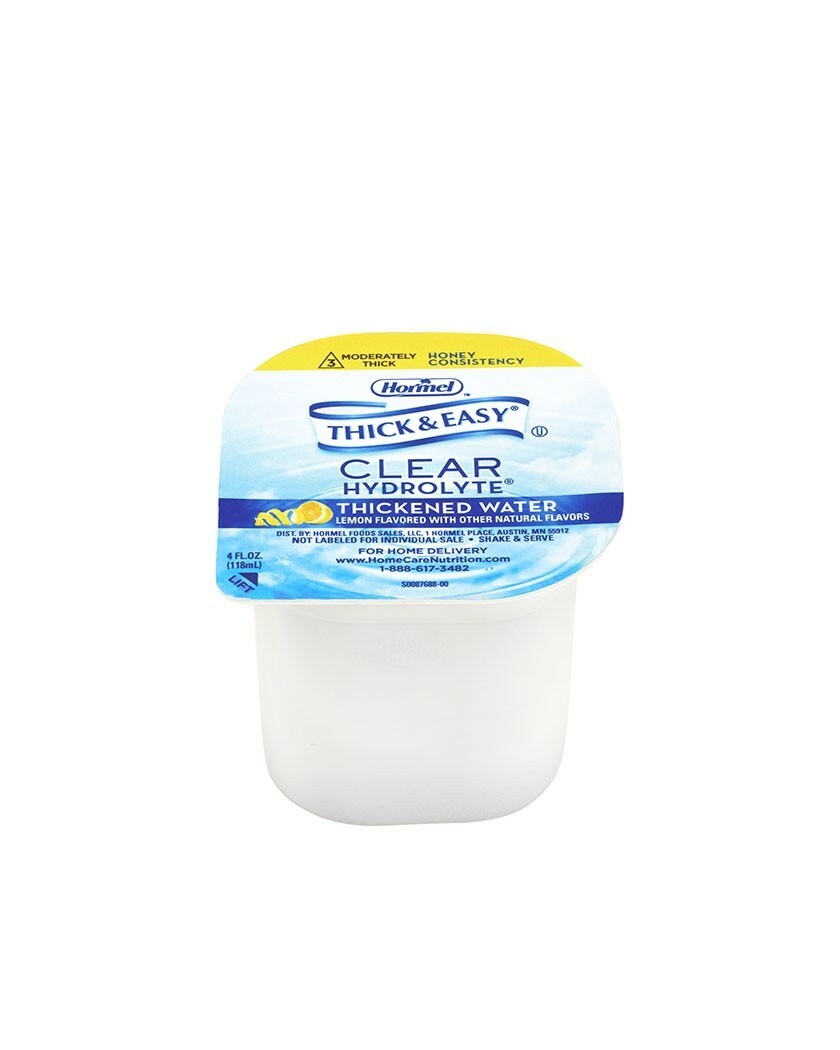 Thick & Easy Hydrolyte Thickened Water 4 oz Portion Cup Ready to Use Case of 24