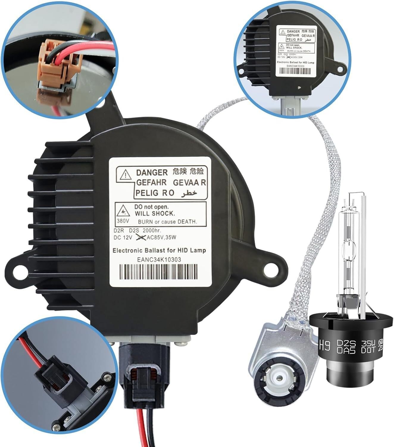 For 2007-2015 Infiniti G35 G37 Q40 Q50 Xenon Ballast Igniter HID D2S Bulb Kit