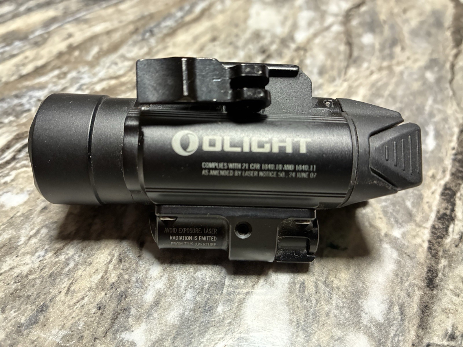 Olight Baldr Pro Green Laser Sight, White LED, Gunmetal Grey