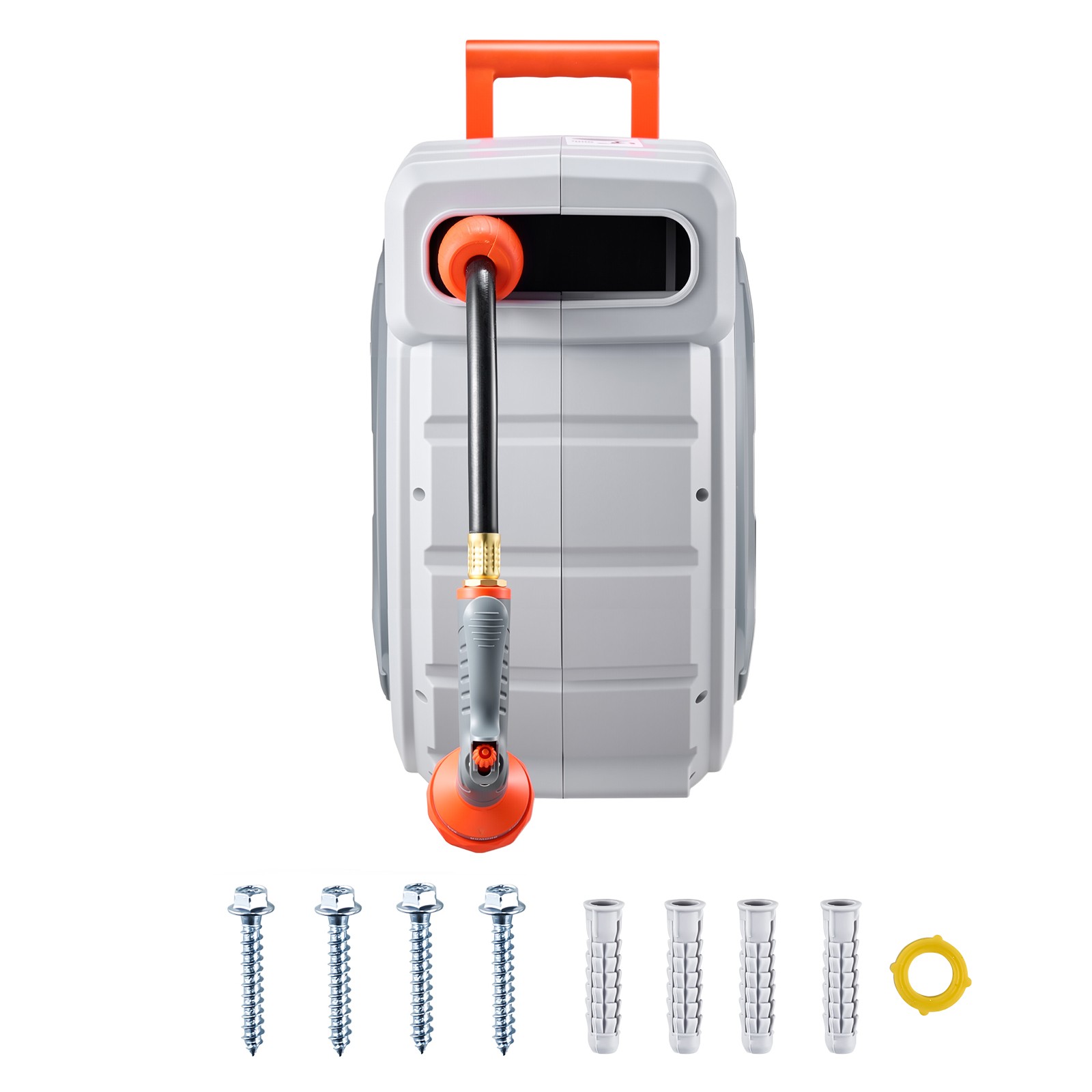 Retractable Garden Hose Reel 1/2 Inch x 145 ft Wall Mounted Garden Hose Reel