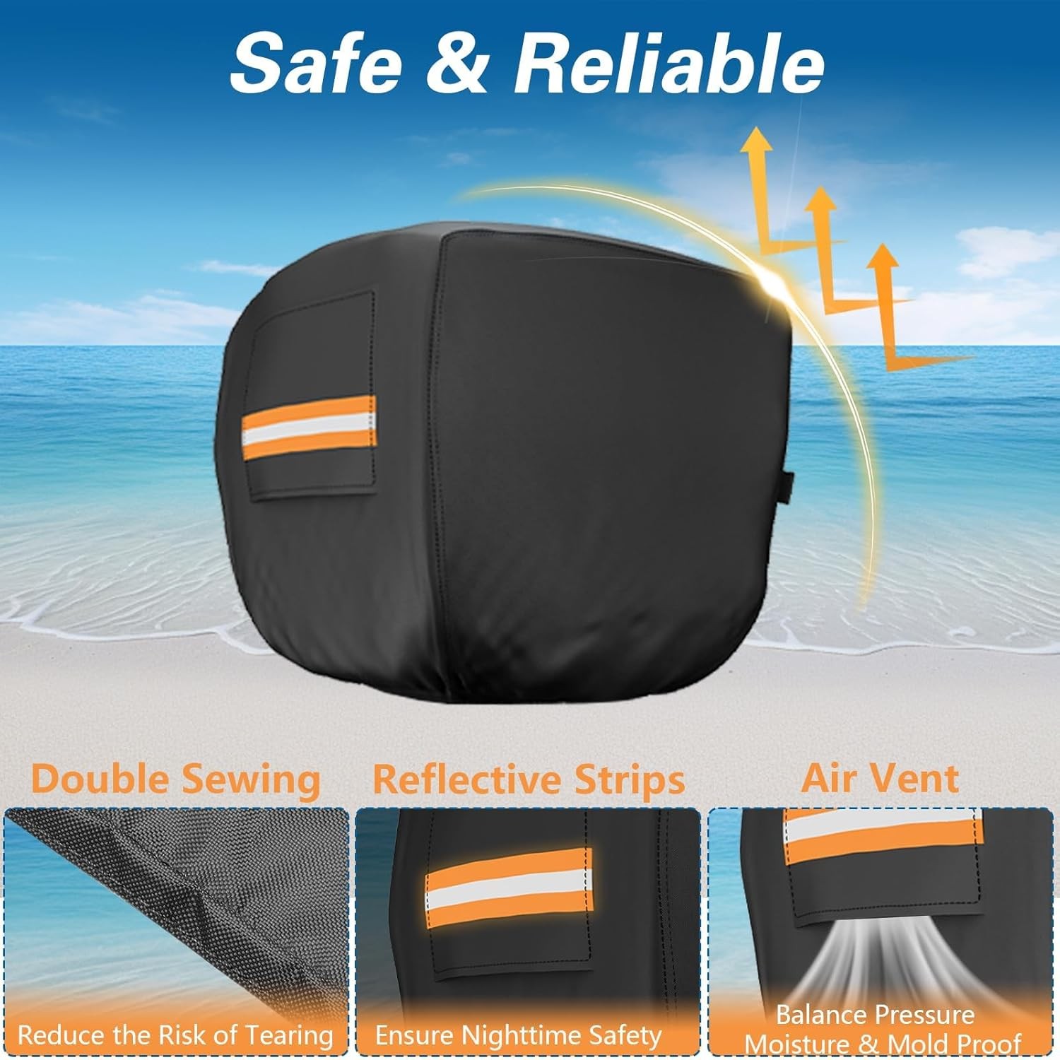 Outboard Motor Cover for Motor 50-115HP Waterproof Heavy-Duty Boat Engine New