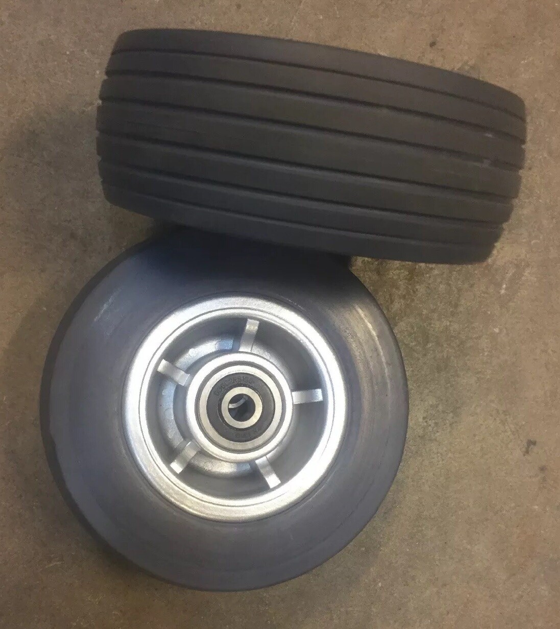 TWO(2) 5"x1.75"Caster Wheel Assembly Quantum 600 / Q610 / Jazzy J6 Power Chair