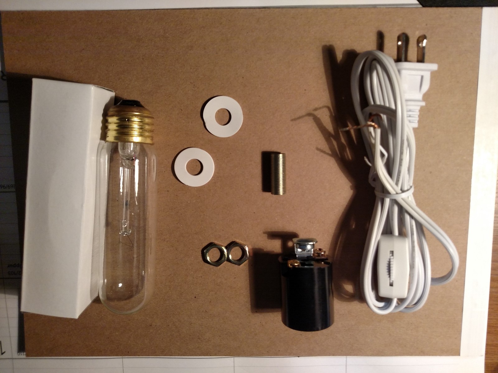 Ceramic Christmas Tree Large Light Kit Complete with Cord on/off switch & bulb 