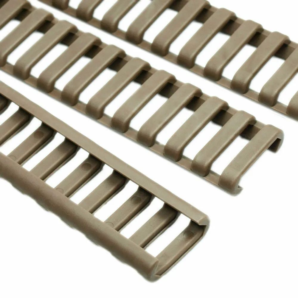 8 Pieces Heat Resistant fit Picatinny 20mm Rail Ladder Rail Cover 18 Slot Panel