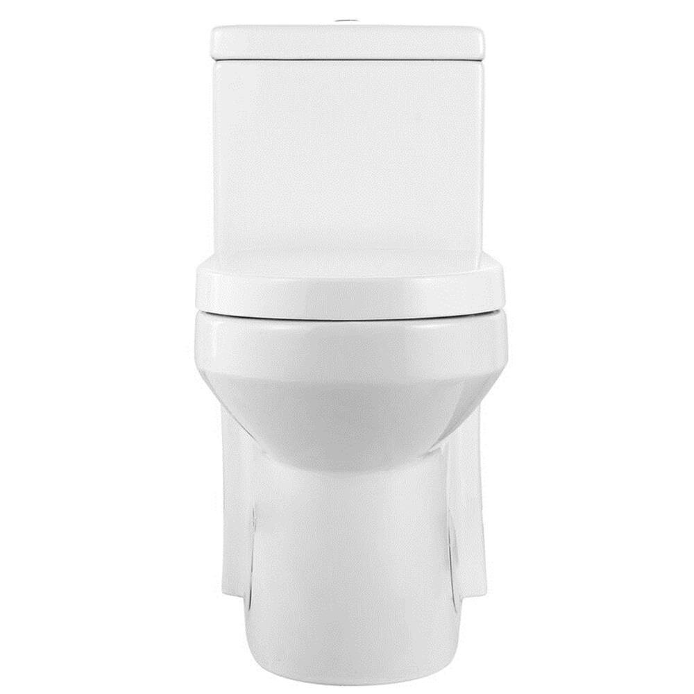 HOROW One Piece Toilet Bathroom Compact 0.8/1.28 GPF Dual Flush With Soft Seat