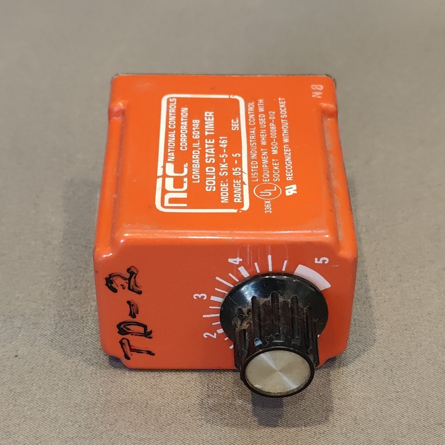 NCC S1K-5-461 Solid State Time Time Delay Relay National Controls