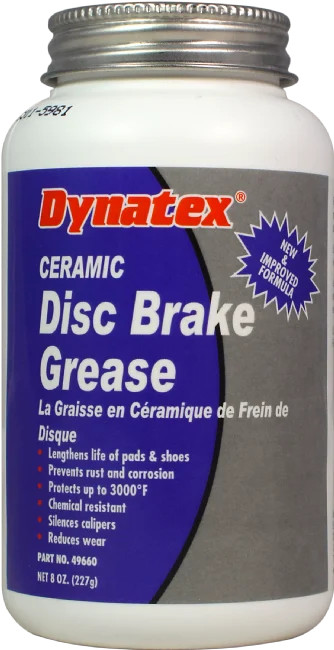 Dynatex 49660 Ceramic Disc Brake Grease - Purple 8 Oz. Brush Top