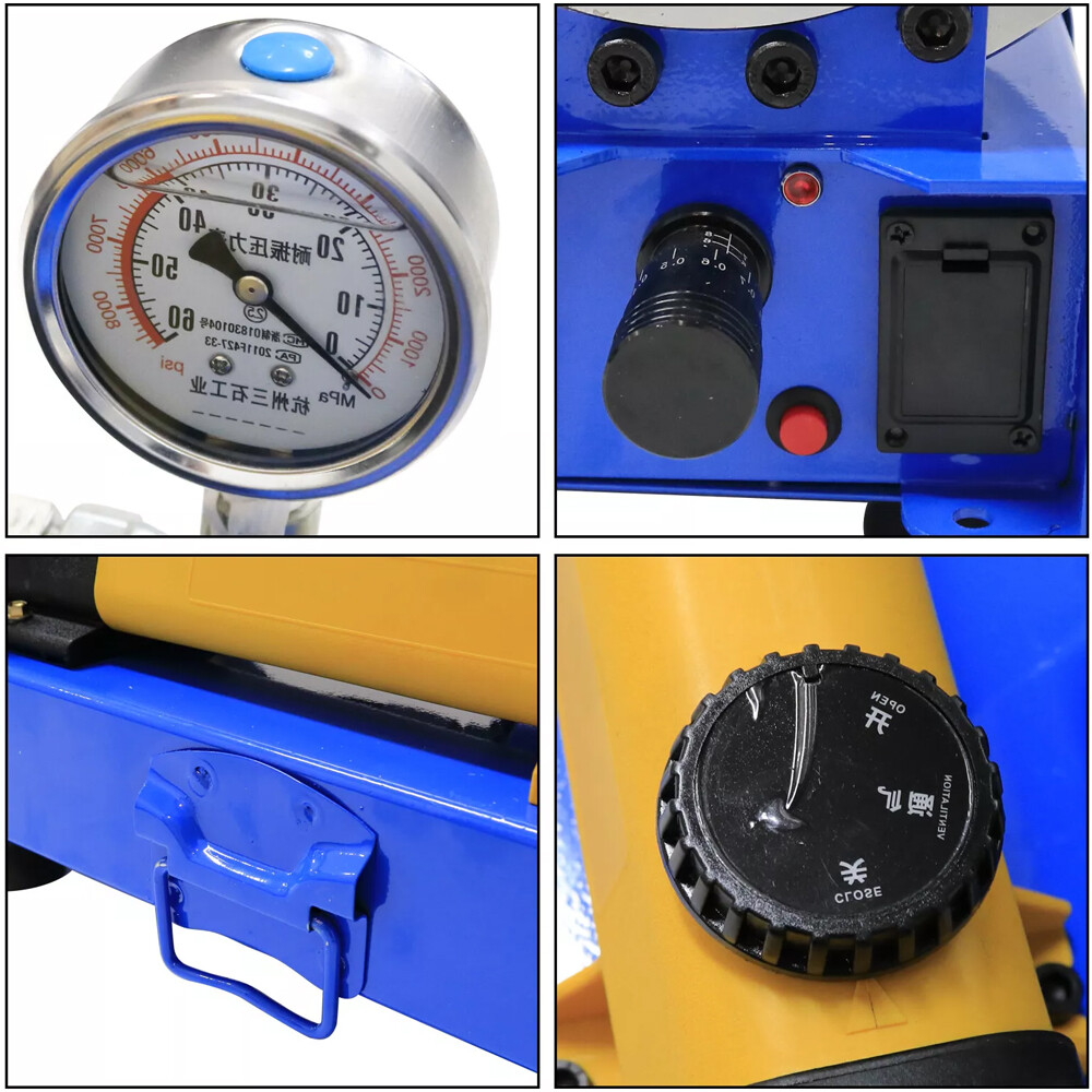 5600KN Hydraulic Hose Crimper Pipe Clamping Machine w/ 8 Sets Dies 10mm-30m