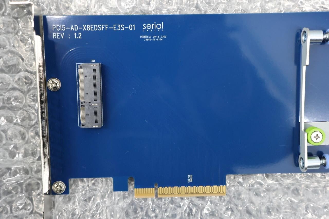 Serial Cables PCI5-AD-x8EDSFF-E3S-01 PCIe Gen5 x8 slot to E3 EDSFF Card