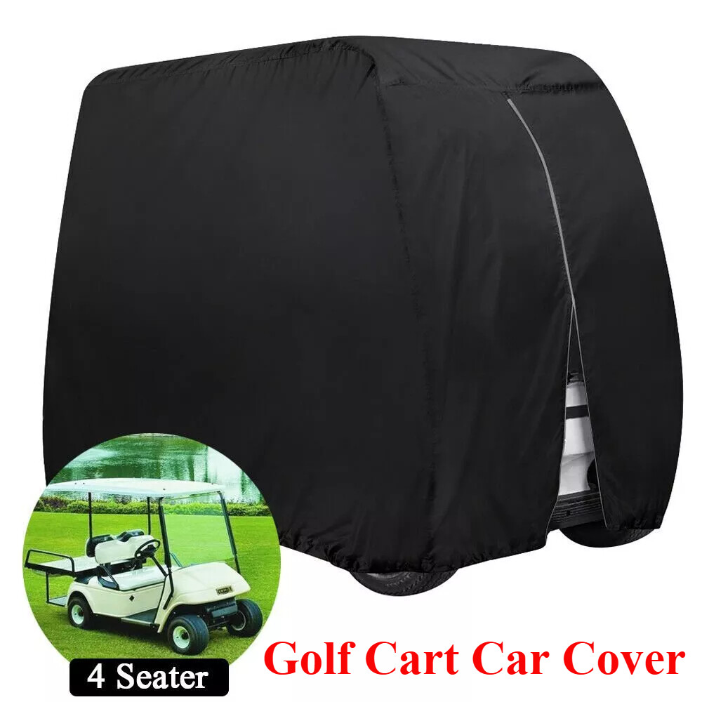 600D Heavy Duty Waterproof 4 Passenger Golf Cart Cover for Club Car EZGO YAMAHA