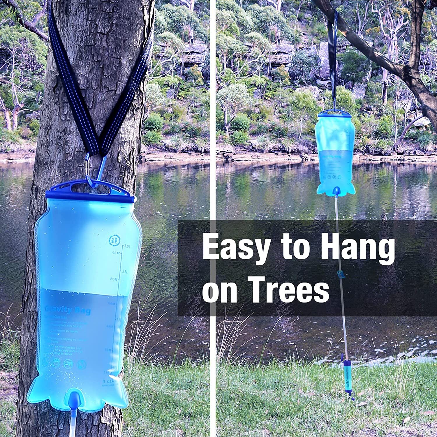 Gravity Water Filter Straw, Camping Water Filtration System|Water Purifier Straw