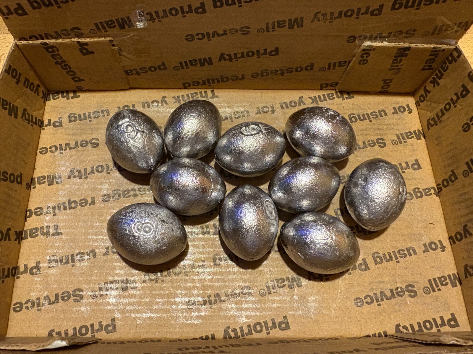 6 oz Egg Sinkers Slip Fishing Weights Choose Quantities 10/20/30/40/50