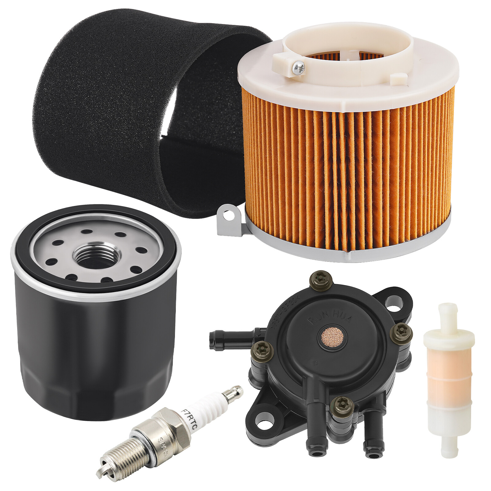 For Kawasaki Mule 520 550 600 610 2500 Air Oil Fuel Filter Spark Plug Fuel Pump