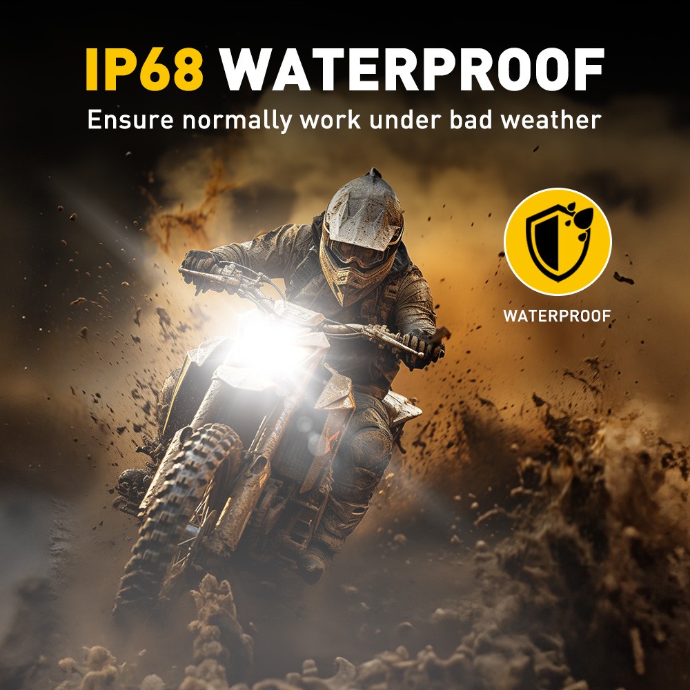 P15D H6M LED Motorcycle Bulbs High Low Beam Amber/White For Yamaha Blaster 200