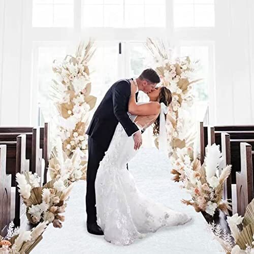 White Velvet Aisle Runner 2FTx15FT Wedding Ceremony Decor