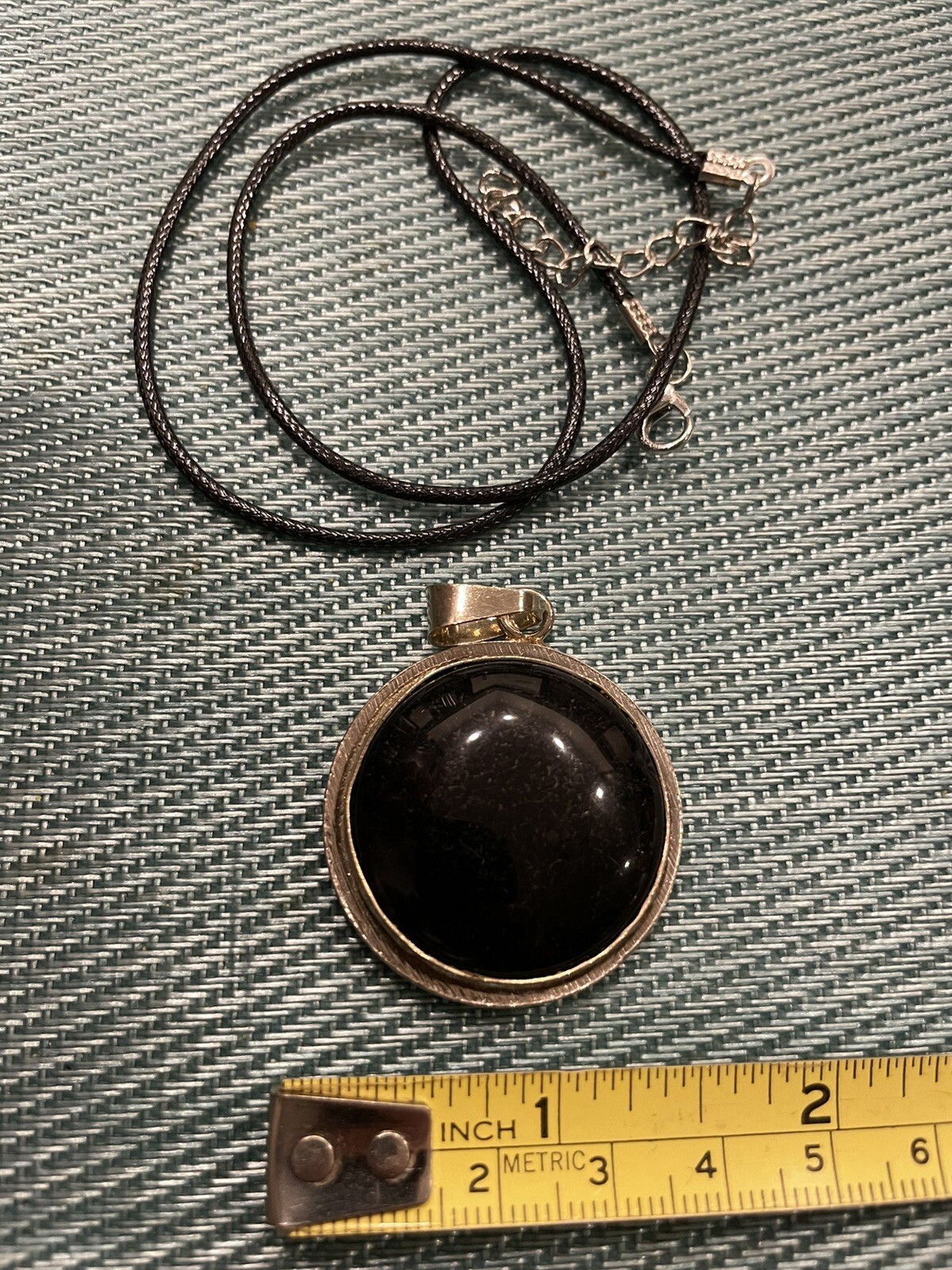 Obsidian Tetragrammaton- Obsidiana Negra - Pentagram Pendant - Protection -Large