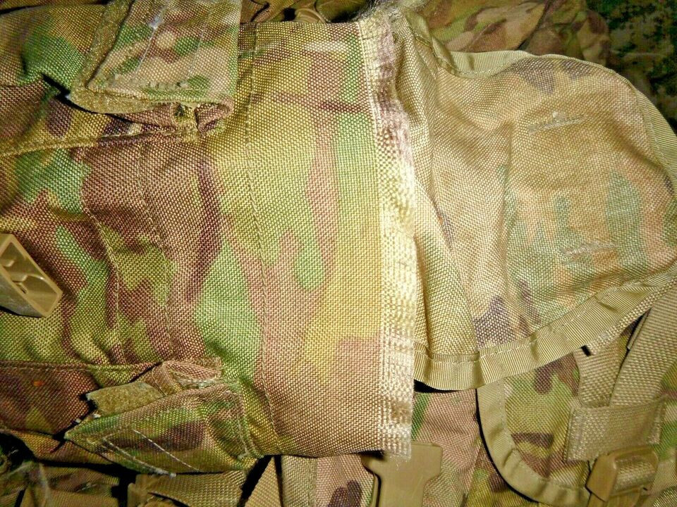 USGI Lot Of 2 OCP Multicam Molle Canteen Pouches (DEFECT / FOR REPAIR)