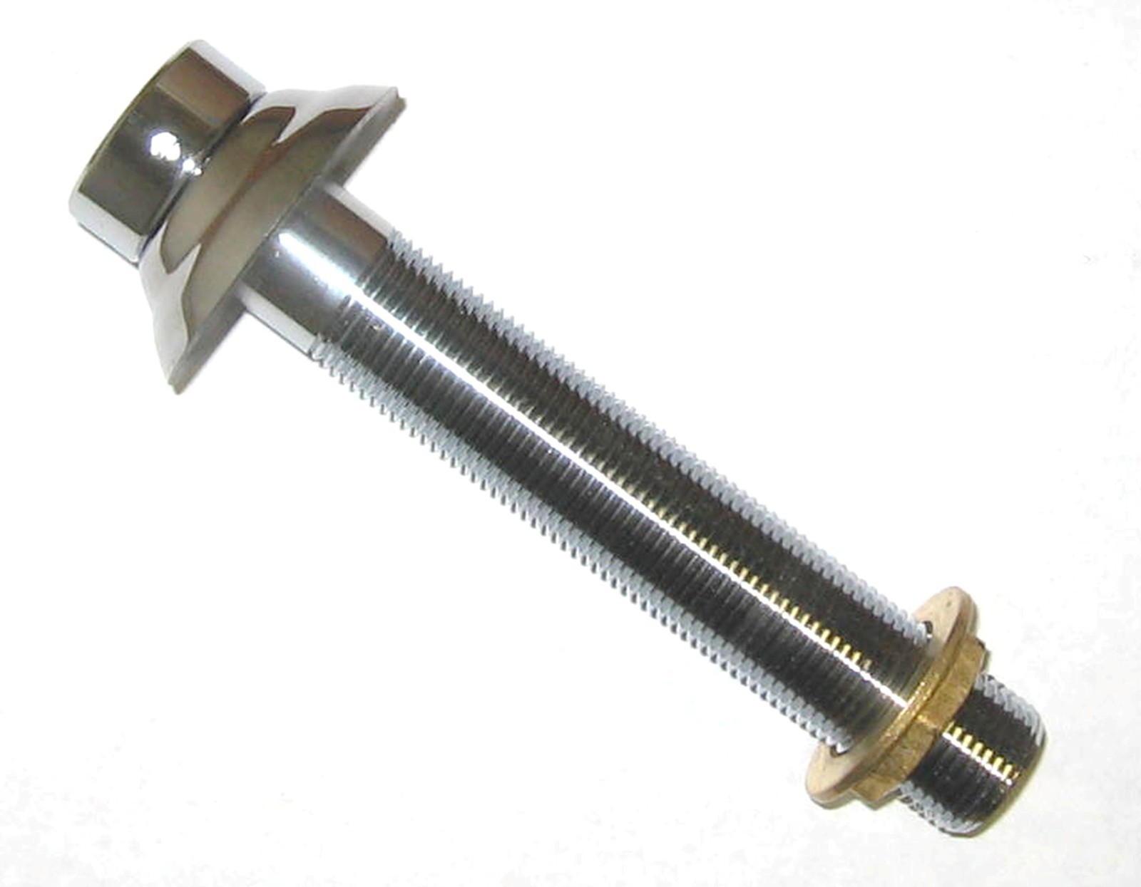 8" SHANK - Beer Parts - Kegerator Tap Keg Shank - STAINLESS STEEL FLANGE -4338AF