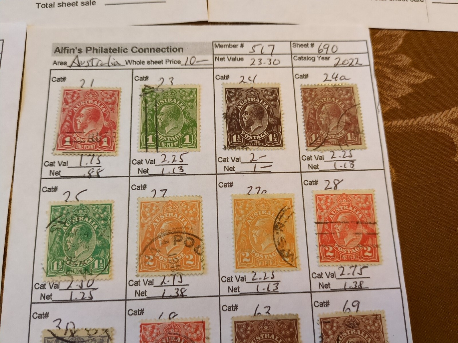 APC W6101 Australia on cicuit sheets over $150 scv all identified