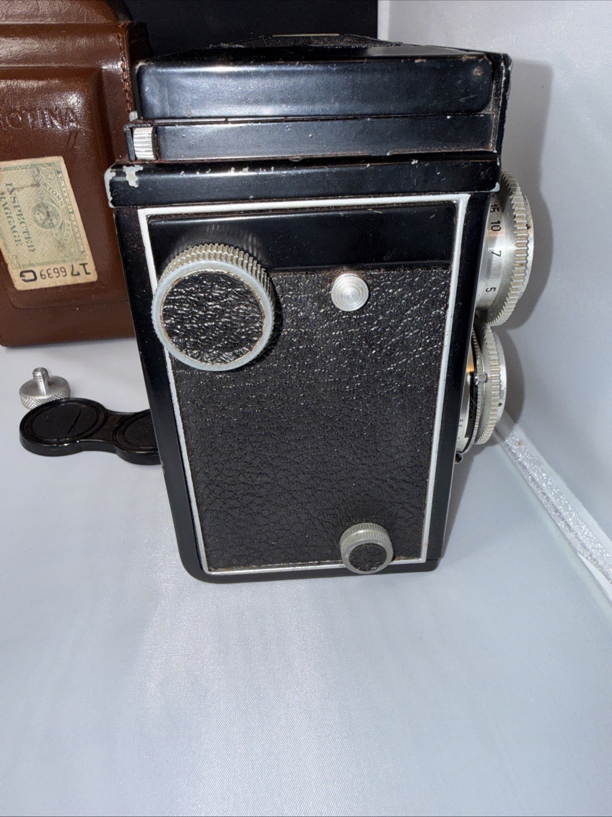 Antique Photina Reflex Camera With Case Untested