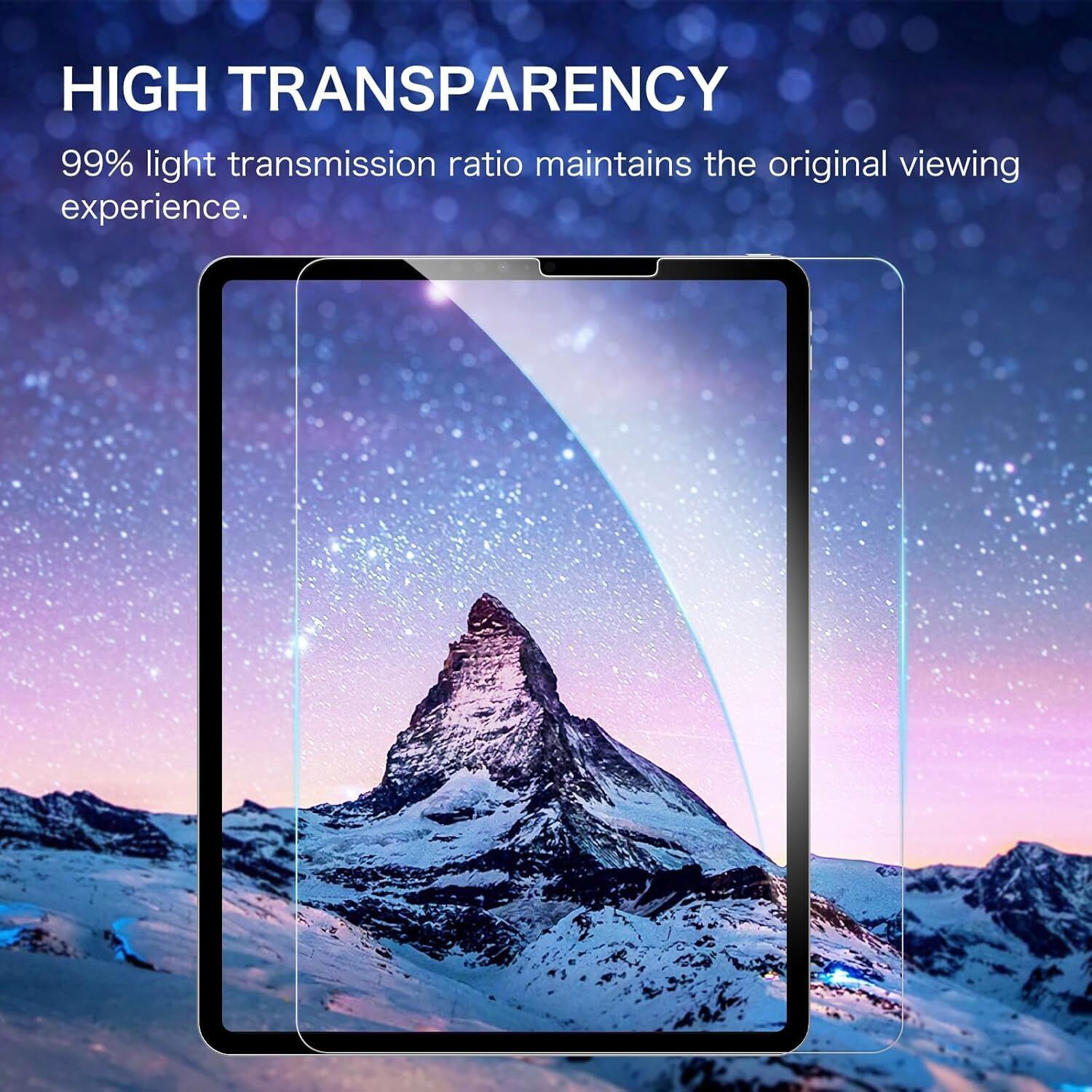 2-Pack Tempered Glass Screen Protector for iPad Pro 12.9-inch (6th 5th 4th 3rd)