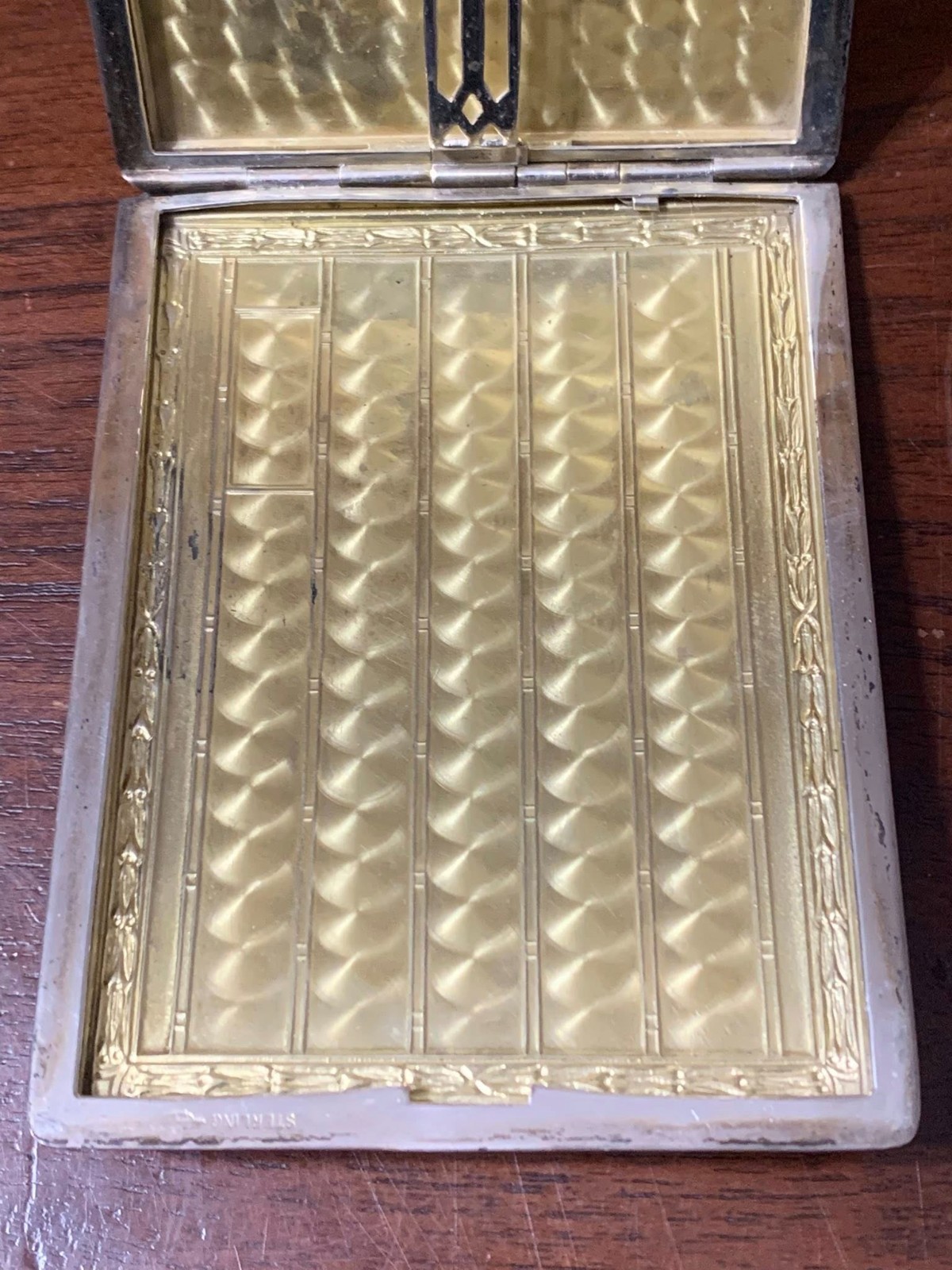 STERLING SILVER 925 CIGARETTE PACK BOX HOLDER CASE 101.7 GRAM SIGNED