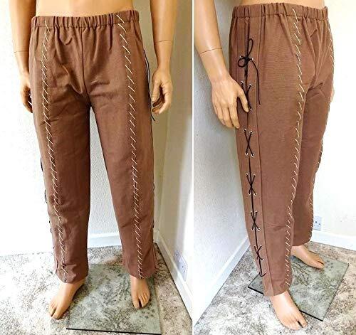 Medieval Trouser Cosplay Robin Hood Loose Pant Renaissance SCA Cotton Costume