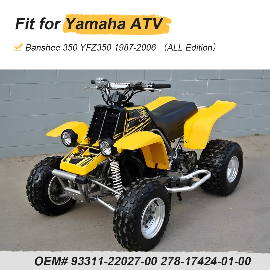 Transmission Bearings Kit For Yamaha Banshee 350 YFZ350 1987-2006 93311-22027-00