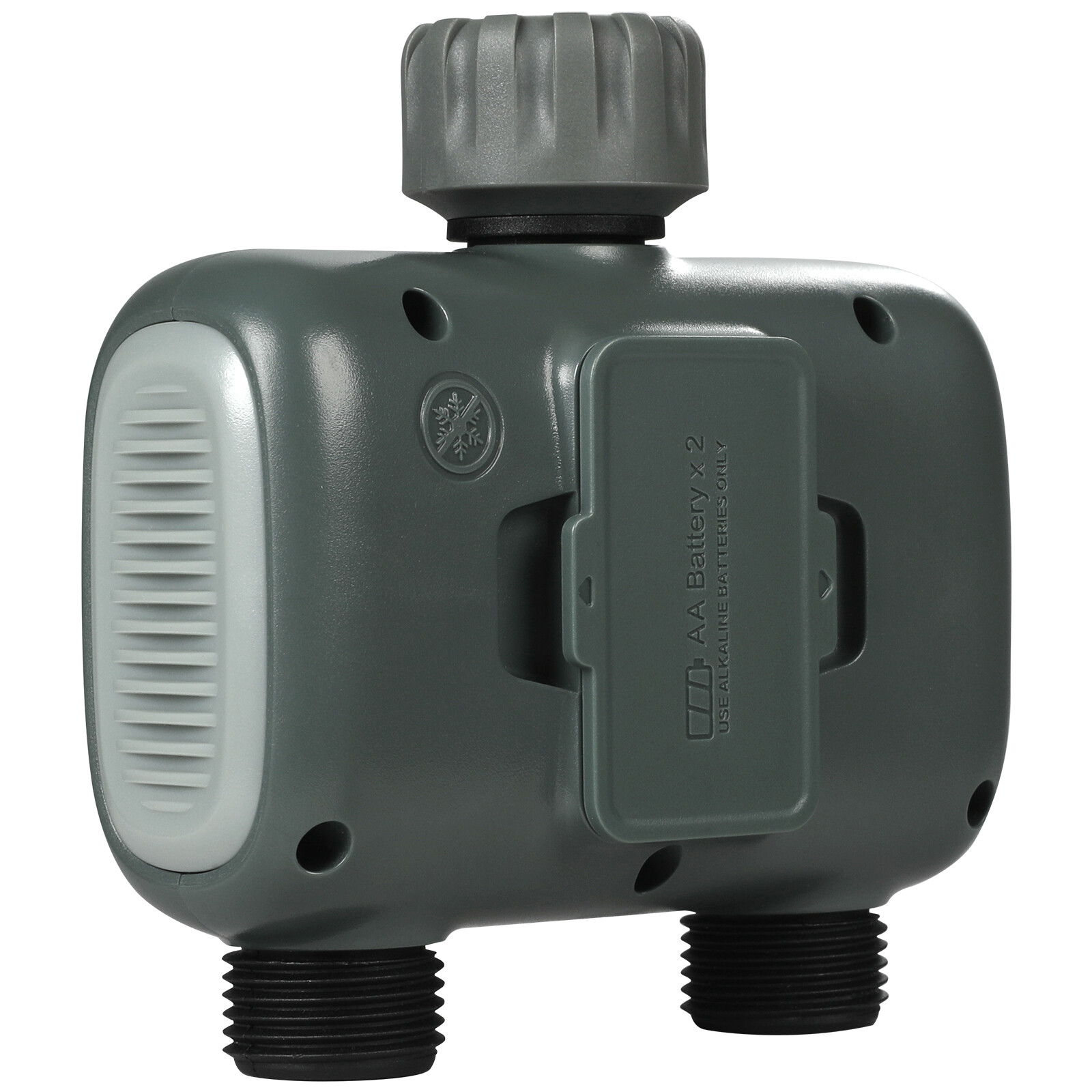 VEVOR WiFi Sprinkler Timer 2 Outlets Smart Hose Faucet Water Timer Bluetooth