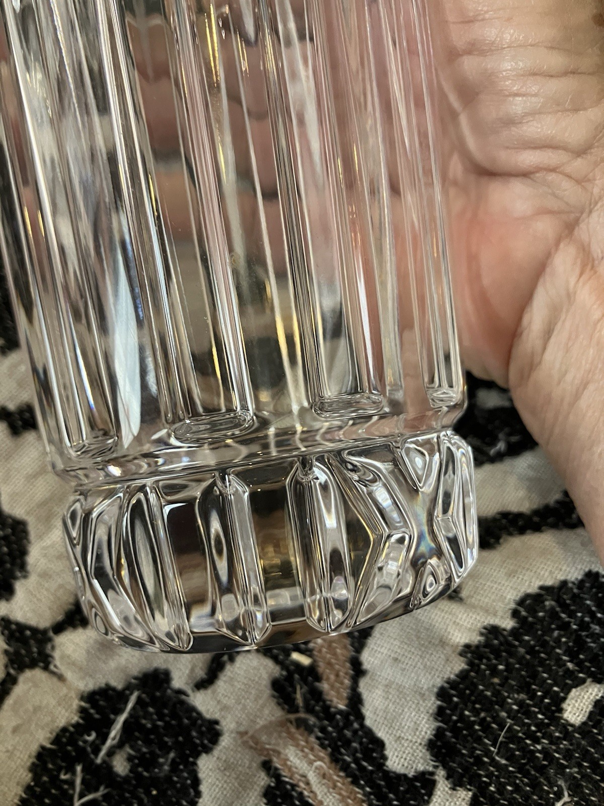 Tiffany & Co Atlas Crystal Decanter W/Stopper Made In Germany Etch Signed