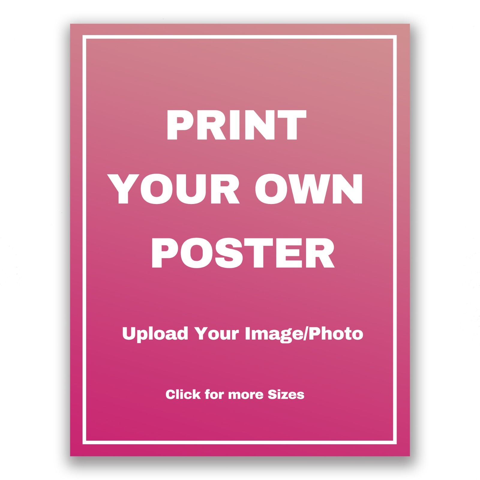 Custom Poster Print-Upload Your Image/Photo, Custom Personalized Photo to Poster