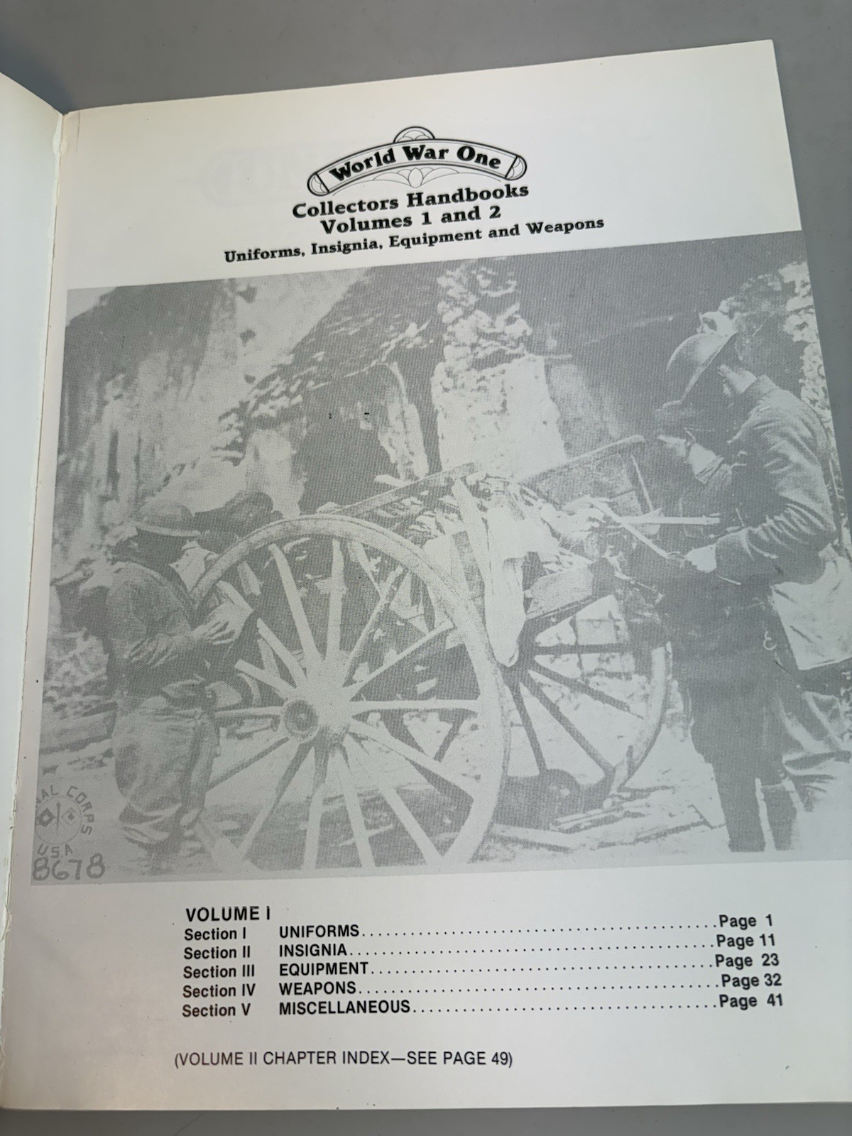WWI Collectors Handbook Volumes 1 and 2 by Hayes Otoupalik and Dennis Gordon