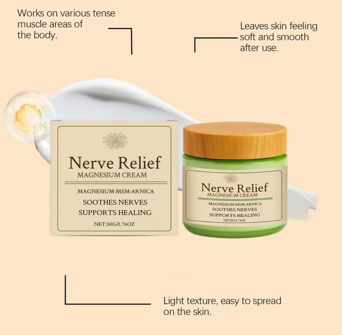 Total Relief Magnesium Cream, Nerve Relief Magnesium Cream