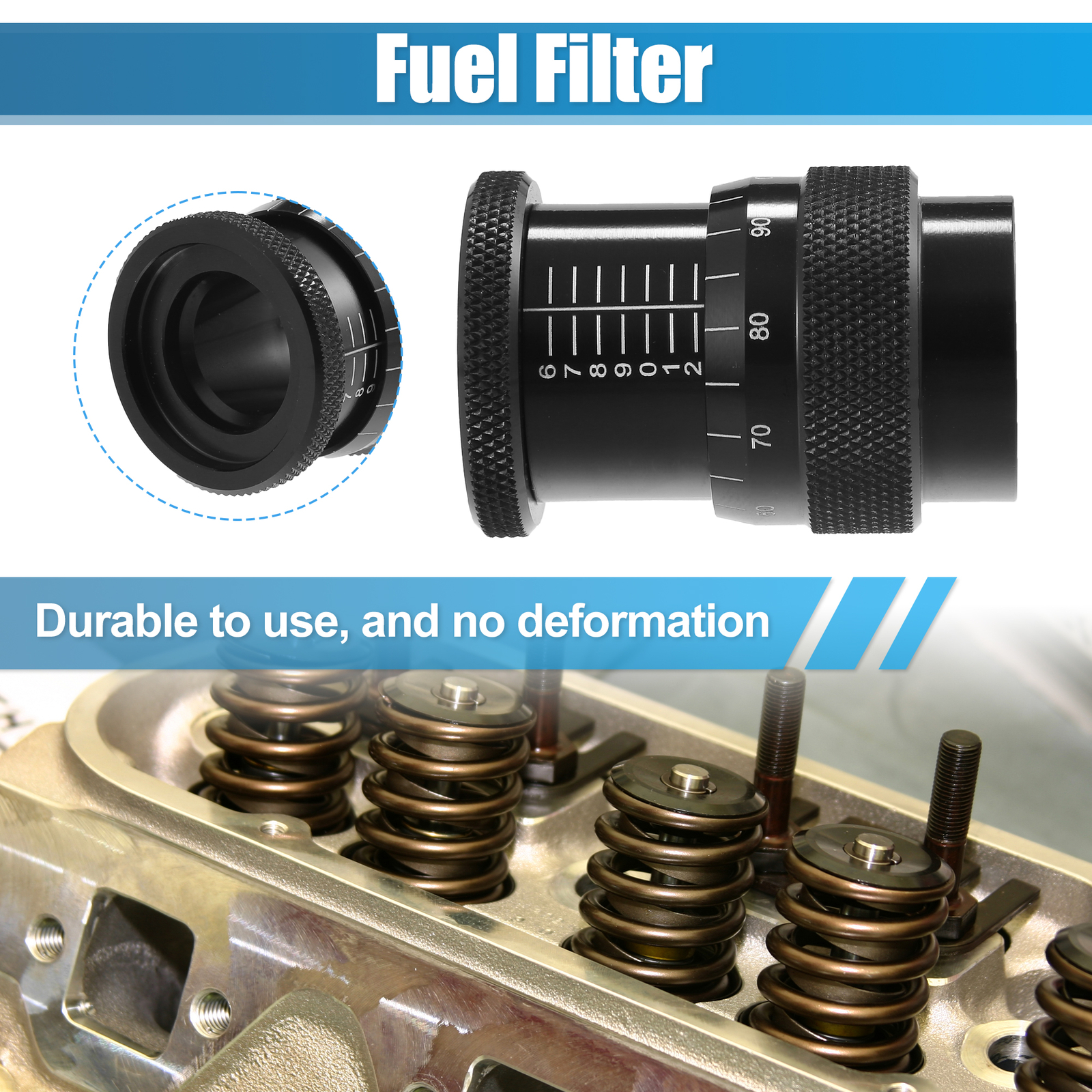 Universal Valve Spring Height Micrometer Measurer Seated Tool Metal Black 1 Pcs