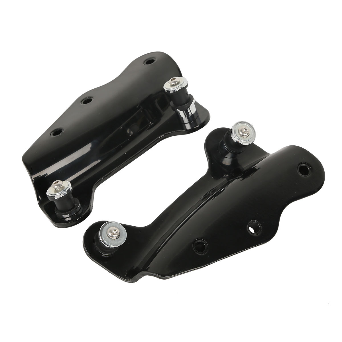 Black 4 Point Docking Hardware Kits For Harley Street Glide Road King 2009-2013