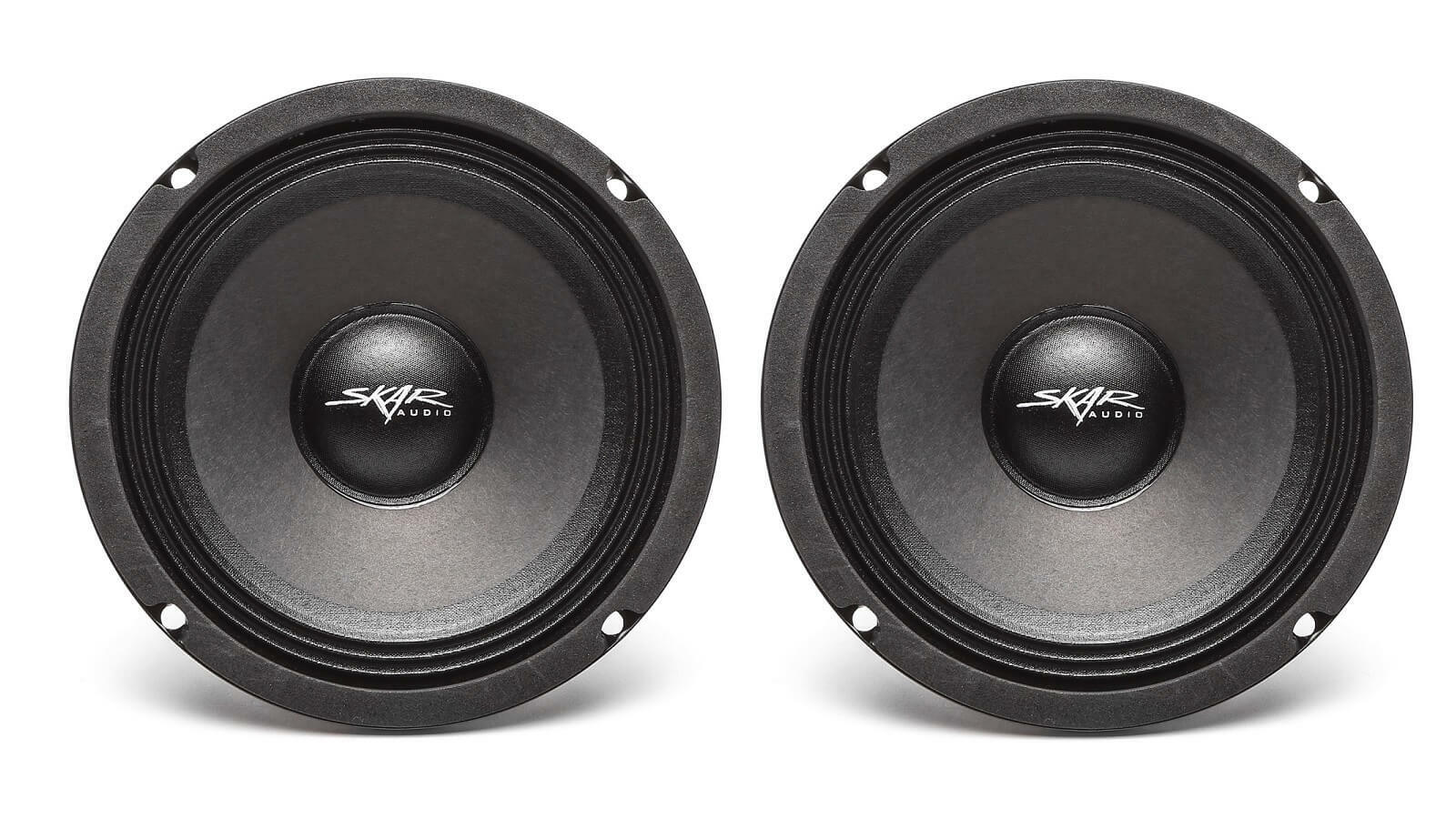 (2) NEW SKAR AUDIO FSX65-4 6.5-INCH 4 OHM 300W MAX CAR PRO AUDIO SPEAKERS - PAIR
