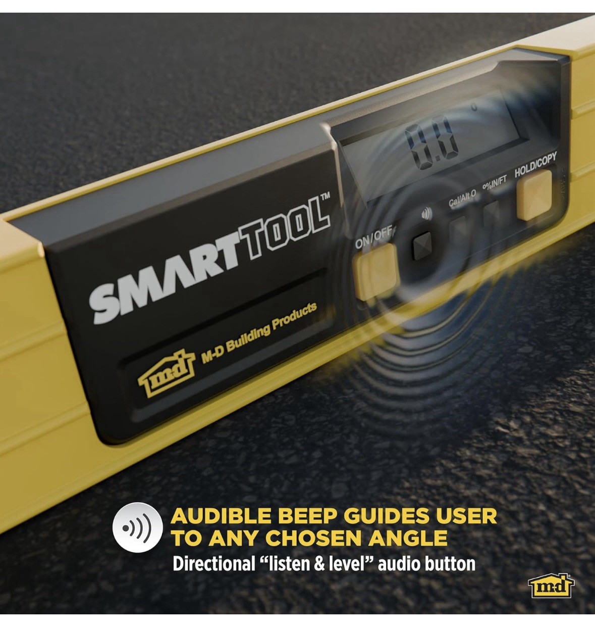 M-D Building Products 92288 SMARTTOOL® 24 Inch Digital Level: Precision Measu...