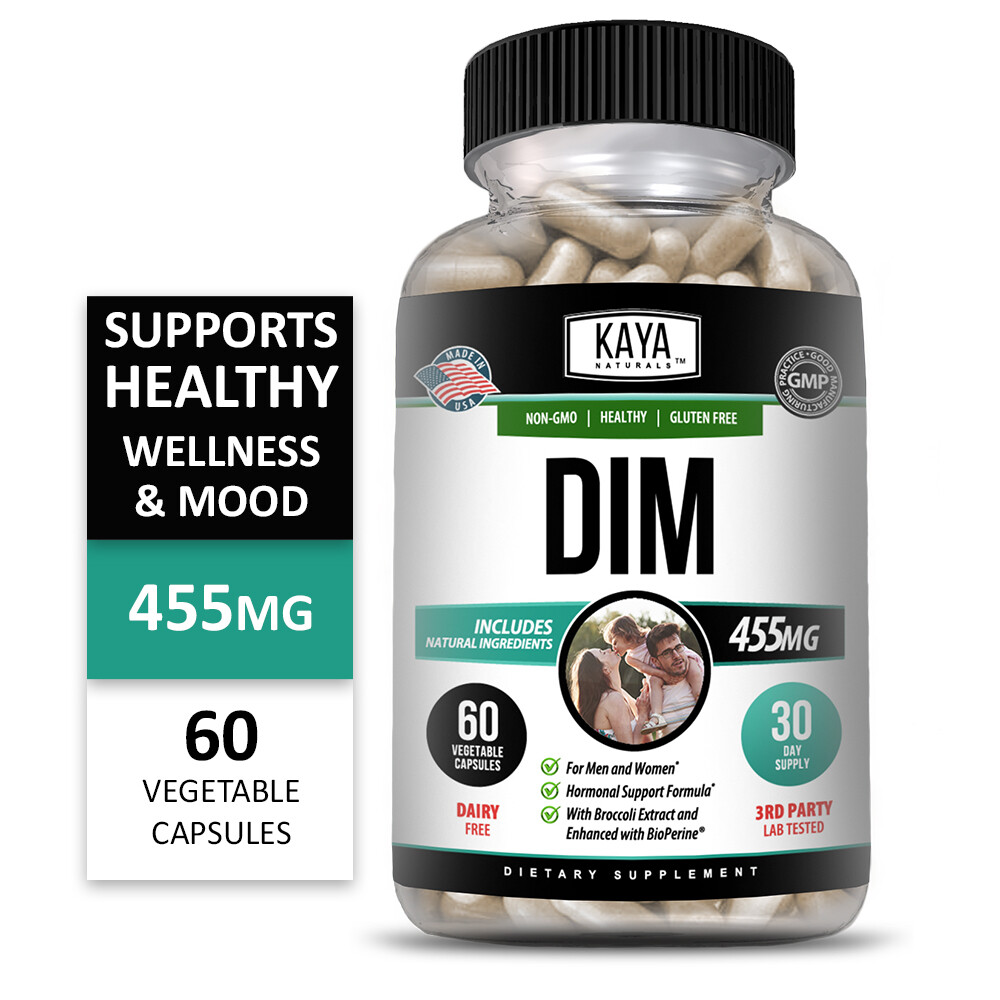 DIM Ultra Supplement 60ct, With Bioperine, Premium Hormonal Support Formula
