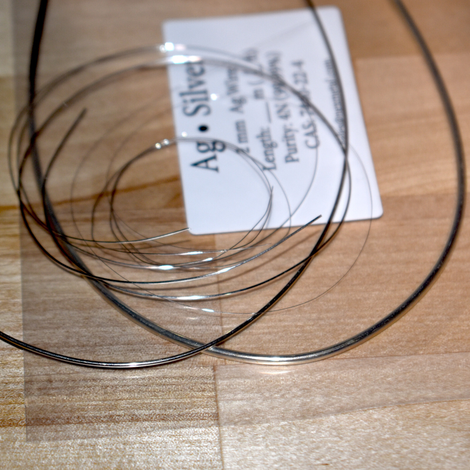 99.99% Pure Silver Wire; 12, 18, 24, 28, 32, 38 ga (0.1 0.2 0.3 0.5, 1, 2mm)