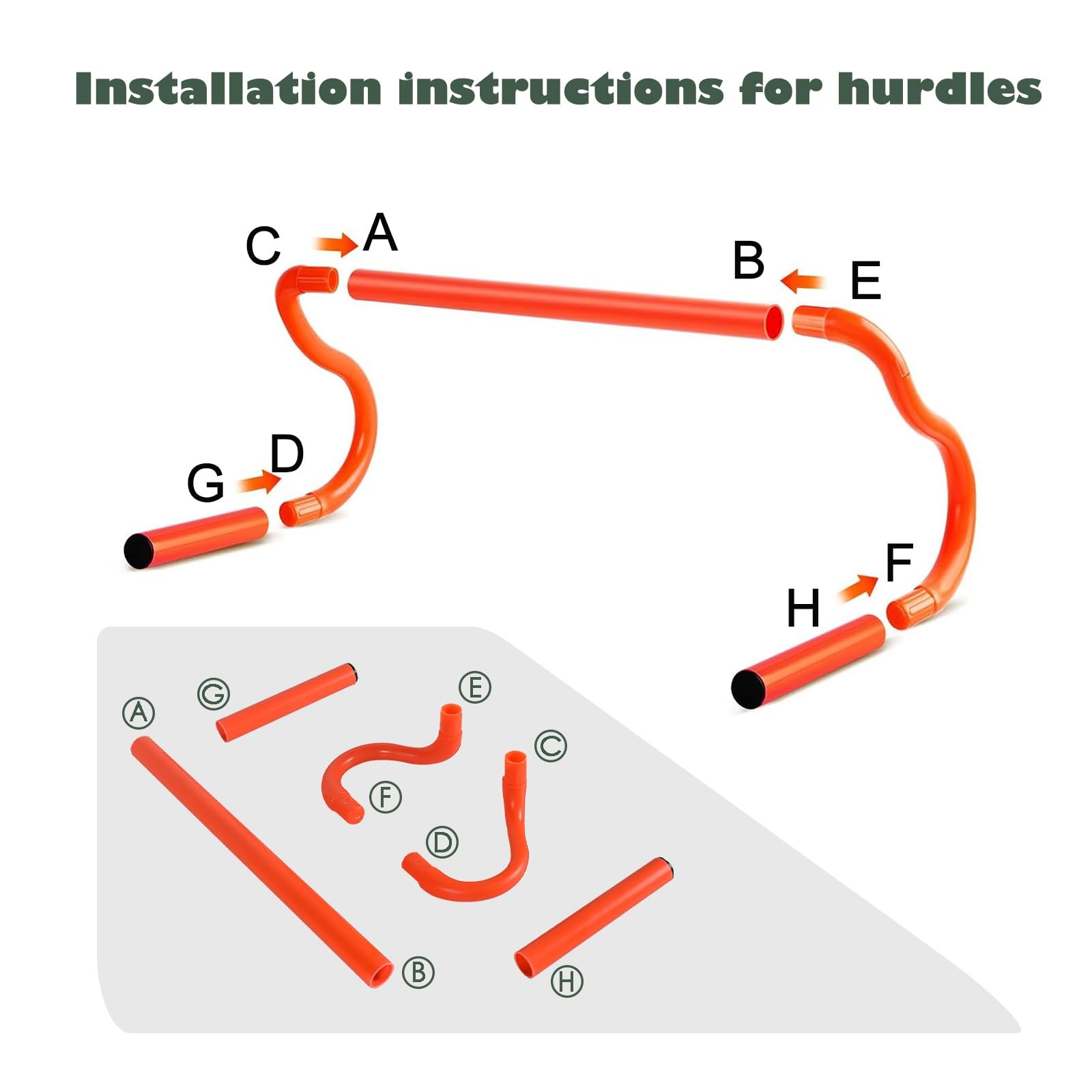 Agility Hurdles Detachable Speed Hurdles Spliced Agility Training Equipment f...
