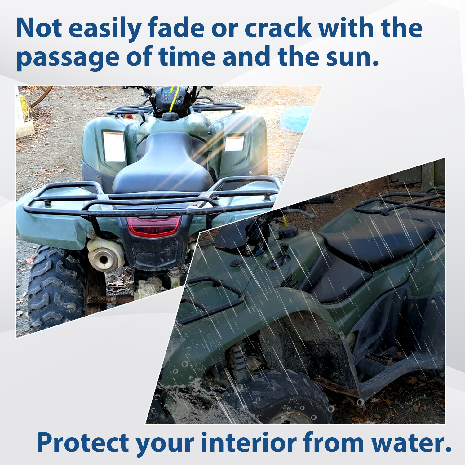 For Honda TRX 420 Rancher 2007-2013 & 420 FA FPA 2014 ATV Black Complete Seat