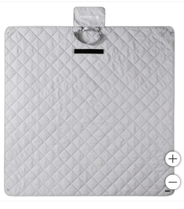 Columbia Outdoor Packable Reversible Blanket - GRAY * FAST SHIPPING *