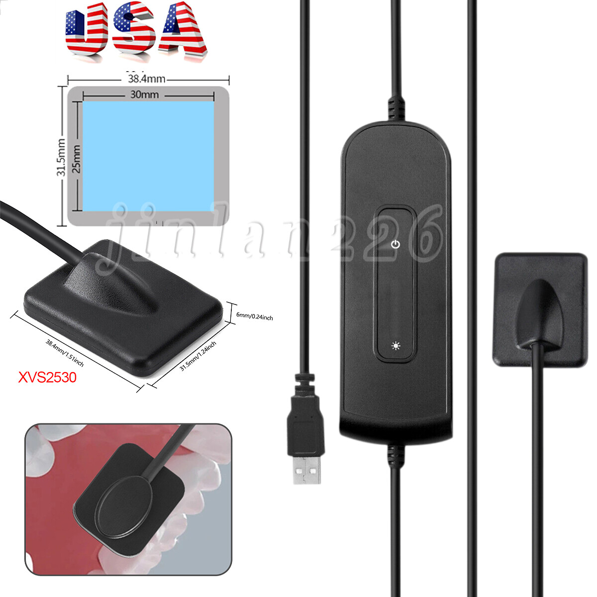 Intra Oral Rayos X Dental ray Sensor With SoftwareImage Sensor Size 2