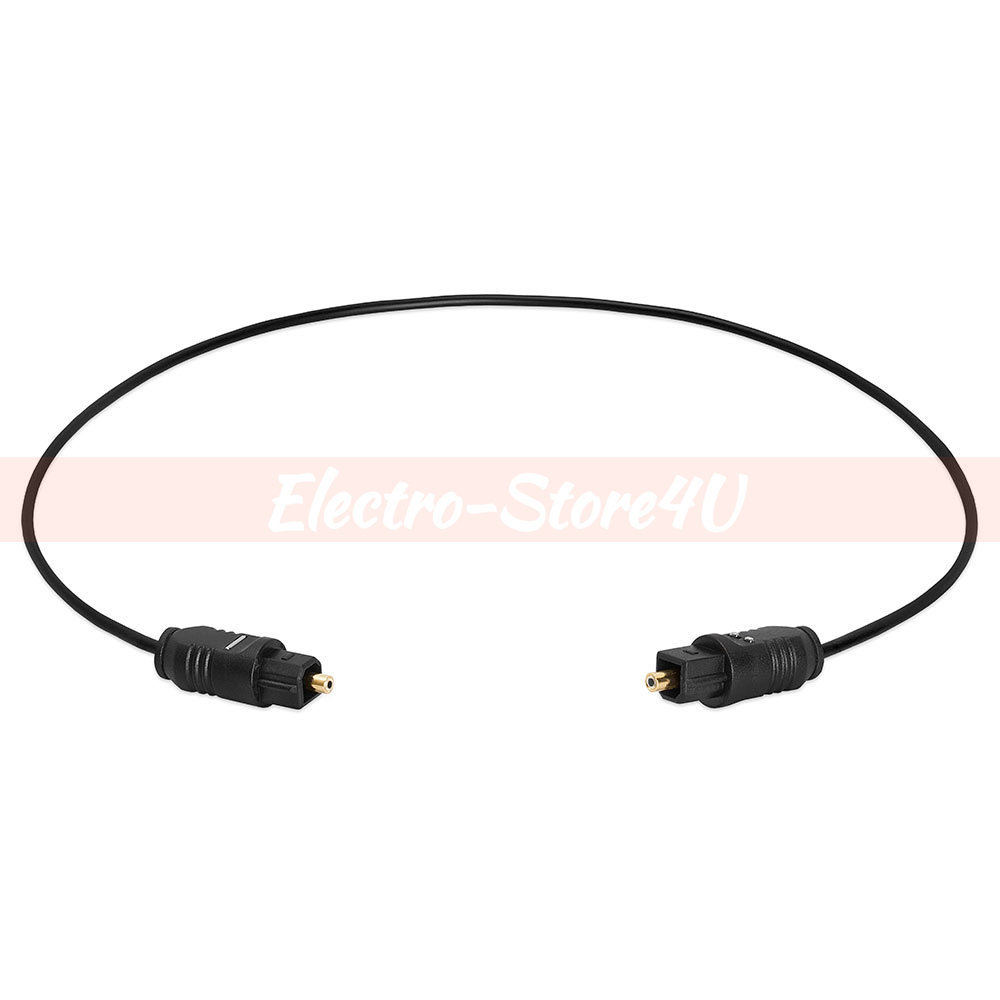 TOSLink Fiber Optical Digital Audio Cable 1.5ft 3ft 6ft 12ft 25ft 50ft S/PDIF