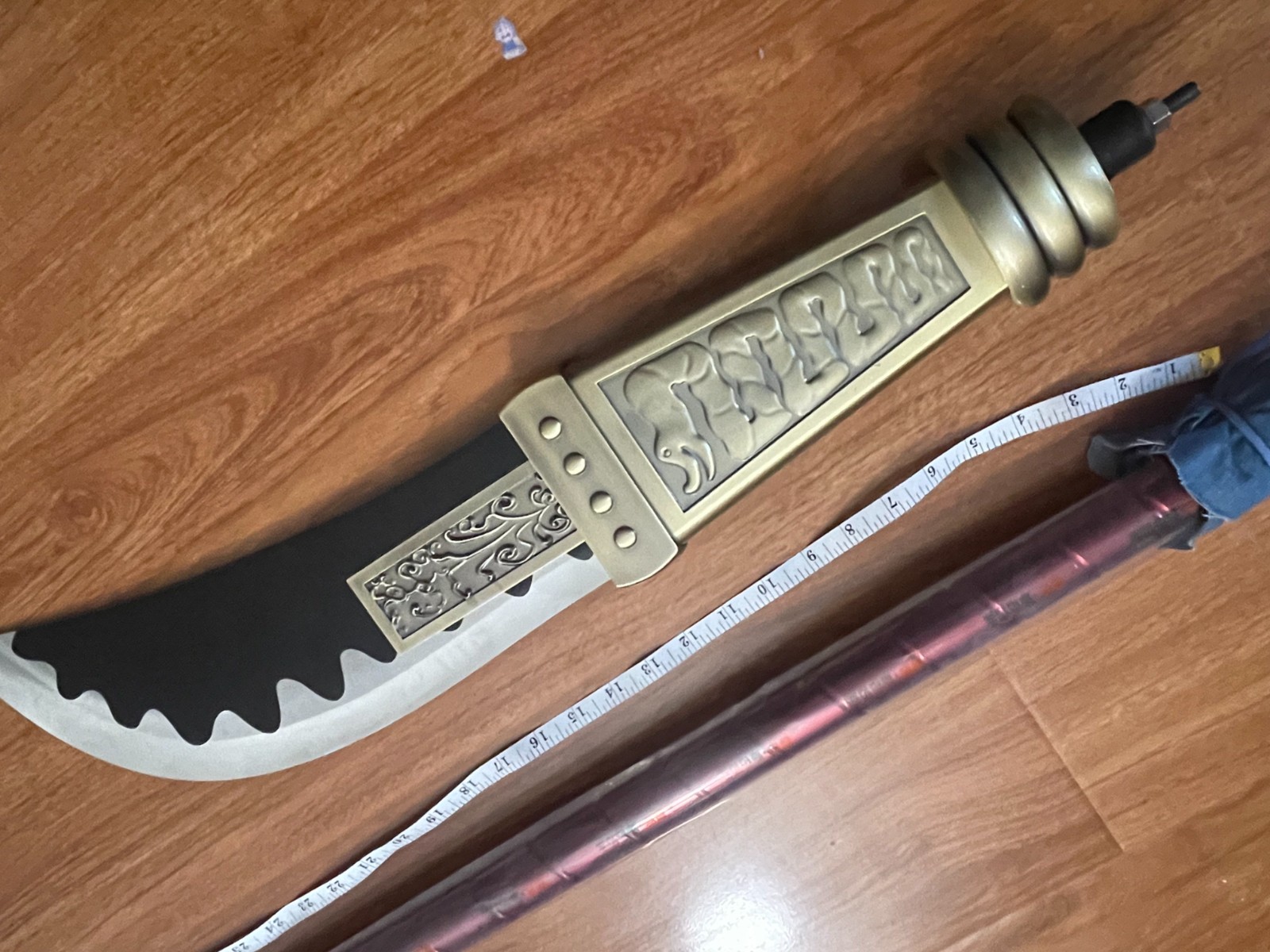 77''Metal katana Sword, White Beard Pirates one piece Moon Blade,Edward Newgate