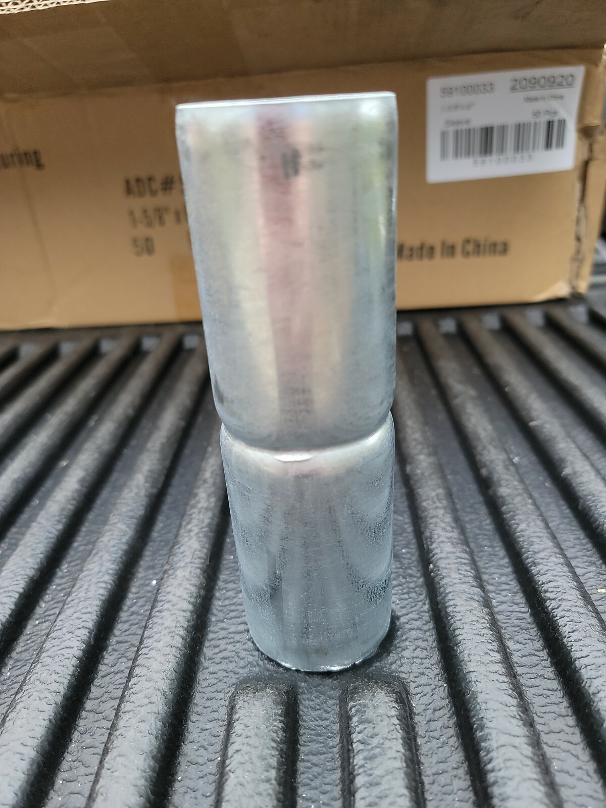 Chain Link Fence Top Rail Sleeve 1-5/8 x 6 in Pipe, Lot of 5